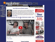 Tablet Screenshot of musketeermadness.com
